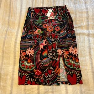 Farm rio stretch midi skirt